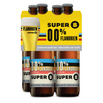 SUPER 8 Flandrien 0.0% clip 4 x 33cl
