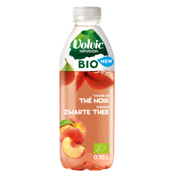 Volvic Infusion Bio Peach Zwarte Thee pet 75cl