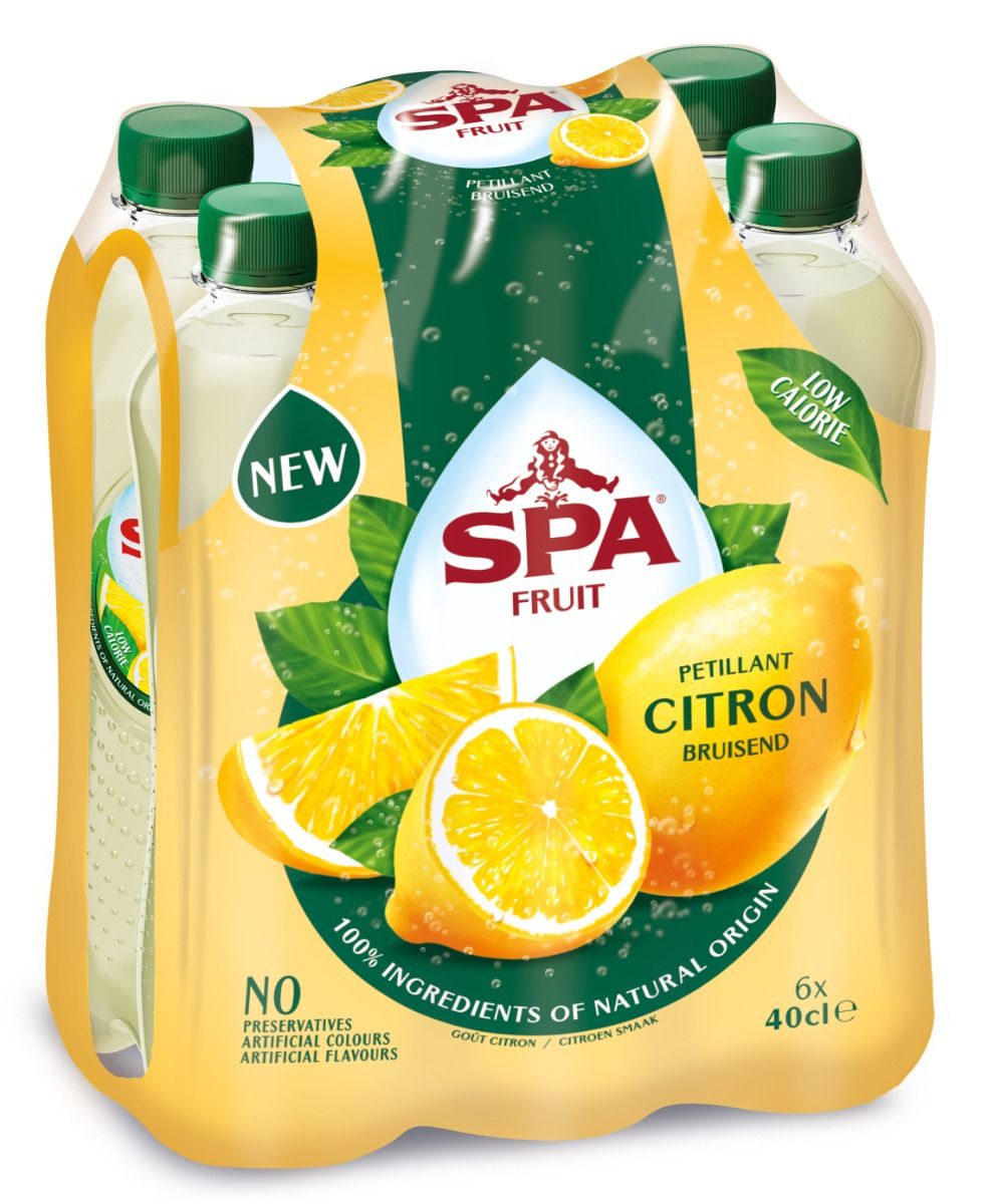 SPA Fruit Bruisende Fruitlimonade Citron clip 6 x 40cl