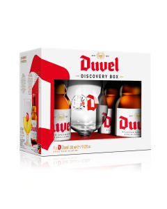 Duvel Discovery Pack geschenk 4x33cl + glas