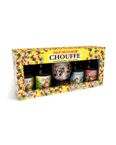 La Chouffe Mix Marcel geschenk 4x33cl + glas