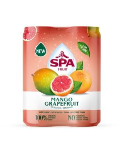 SPA Fruit Bruisende Fruitlimonade Mango Pompelmoes clip 4 x 25cl