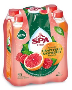 SPA Fruit Bruisende Fruitlimonade Pompelmoes Framboo clip 6 x 40cl