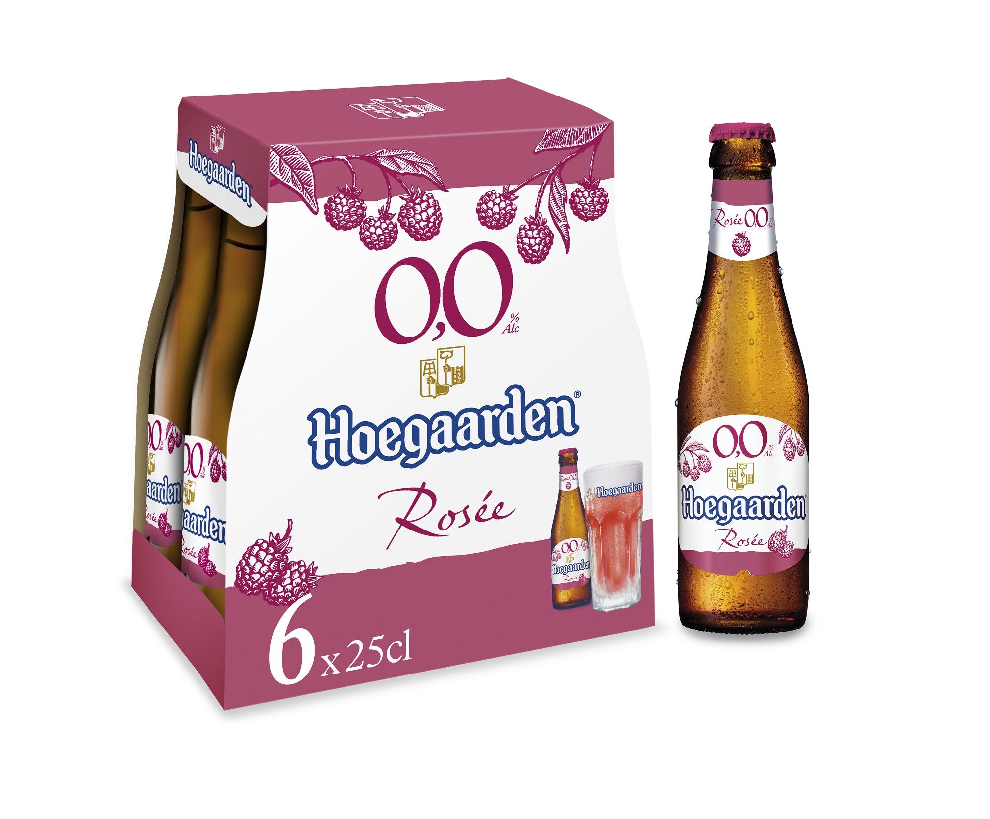 raket handboeien viering Hoegaarden Rosée 0,0% clip 6 x 25cl | Prik&Tik